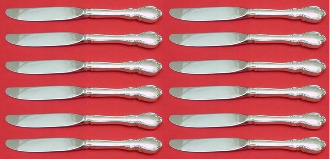 Towle Legato Sterling Silver Butter Spreader Set 12 pcs 6 5/8 inches: Towle Legato Sterling Silver Butter Spreader Set 12 pcs 6 5/8 inches Enhance your dining experience with this exquisite set of 12 butter spreaders from the Legato pattern by Towle. Each piece features