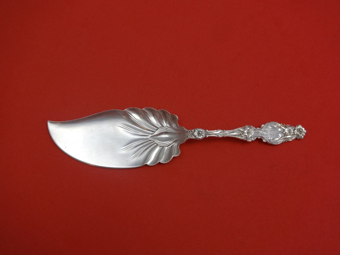Whiting Lily Sterling Silver Ice Cream Server 9 7/8 inches Monogrammed: Whiting Lily Sterling Silver Ice Cream Server 9 7/8 inches Monogrammed This exquisite ice cream server from the esteemed Lily pattern by Whiting is crafted from high-quality sterling silver. Measuring