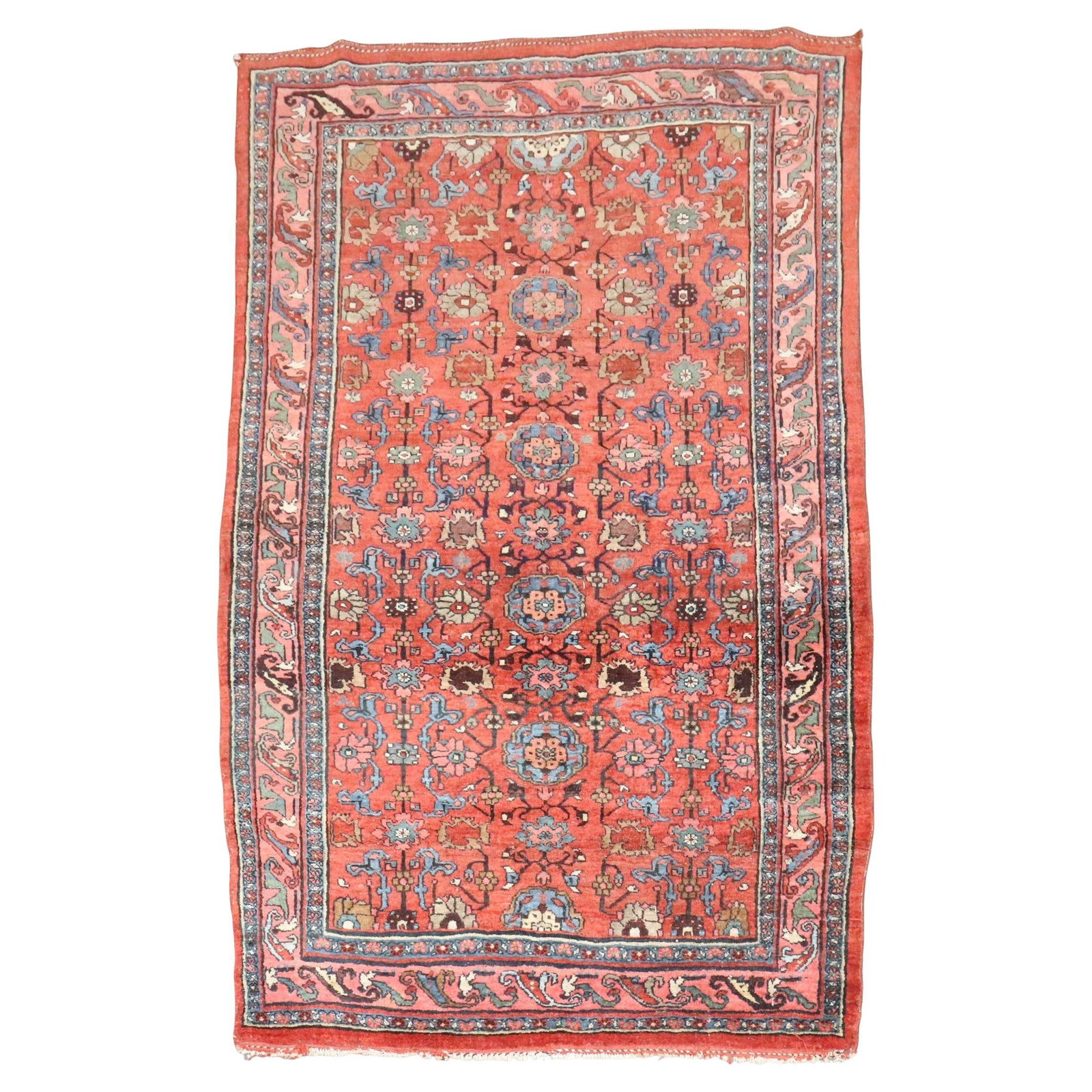 Zabihi Collection Early 20th Century Persian Bidjar Accent Rug 4'7" x 7': Zabihi Collection Early 20th Century Persian Bidjar Accent Rug 4'7" x 7' Introducing a stunning accent rug from the Zabihi Collection, this traditional Persian Bidjar rug showcases exquisite craftsman