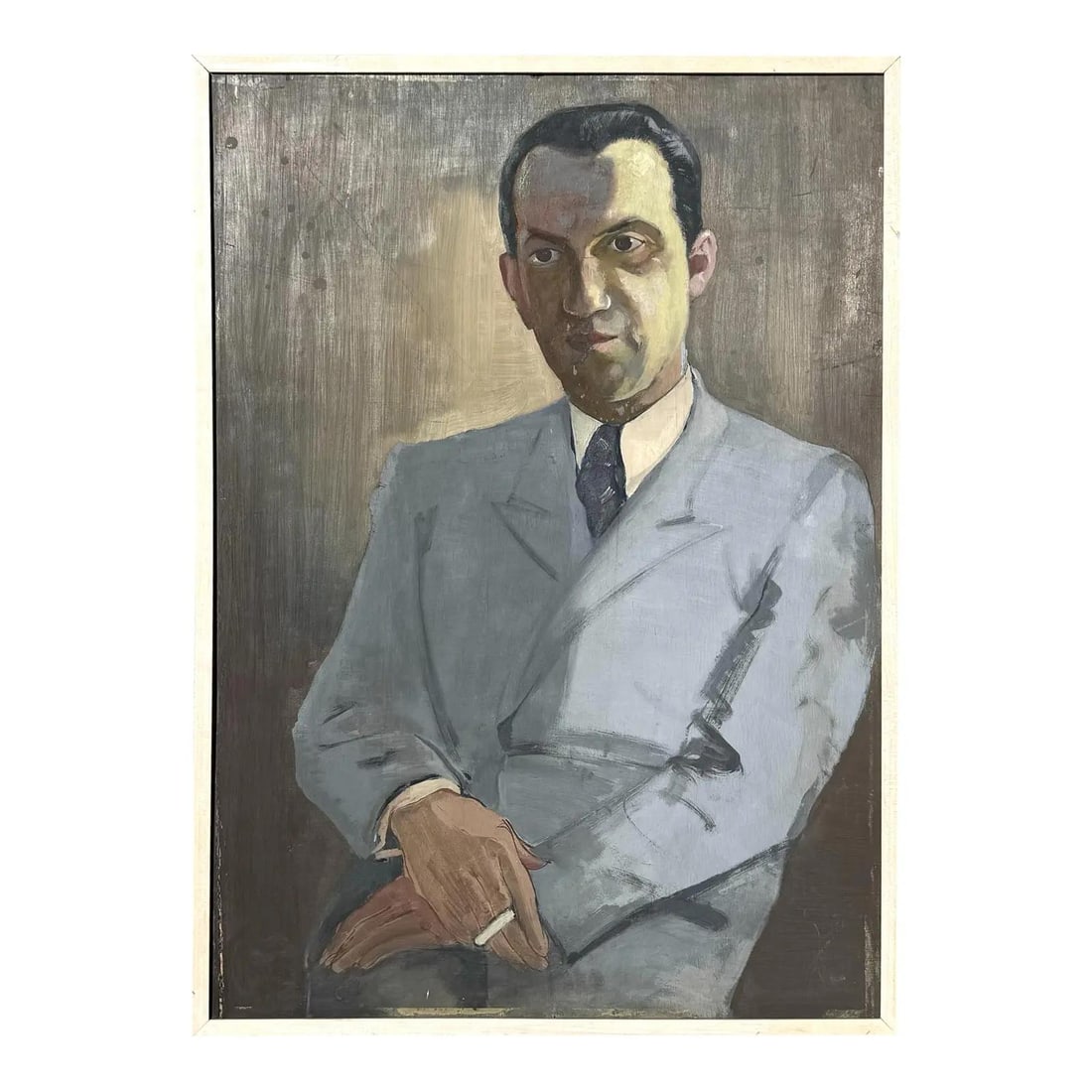 Vintage Mid-Century Reversible Oil Painting Portraits: Vintage Mid-Century Reversible Oil Painting Portraits Discover this enchanting vintage mid-century reversible oil painting that features two distinct portraits on a single canvas. The front side displ