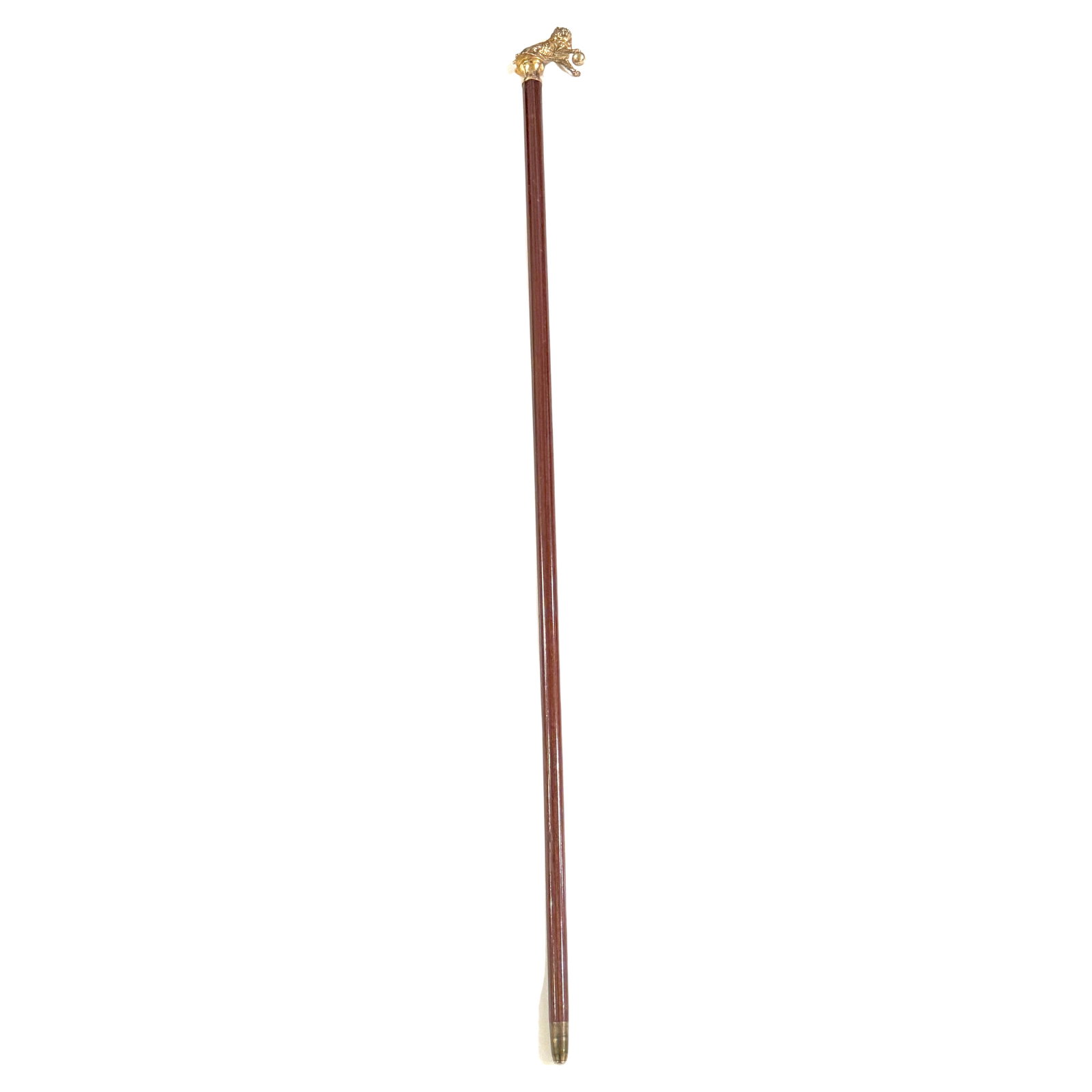 19th Century Italian Silver Gilt Medici Lion Cane Renaissance Revival: 19th Century Italian Silver Gilt Medici Lion Cane Renaissance Revival Discover a remarkable 19th-century Italian cane featuring a stunning silver gilt 3-dimensional Medici Lion and Orb handle. This ex