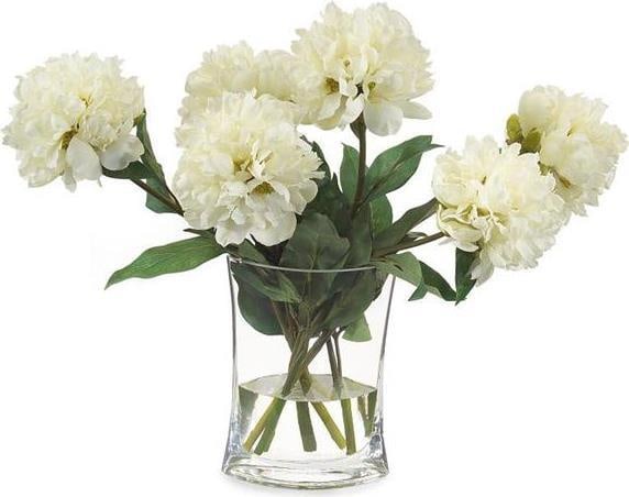 John-Richard Heavenly Peonies Botanical Art Cream Finish 18H 23W 13D (1 of 1)