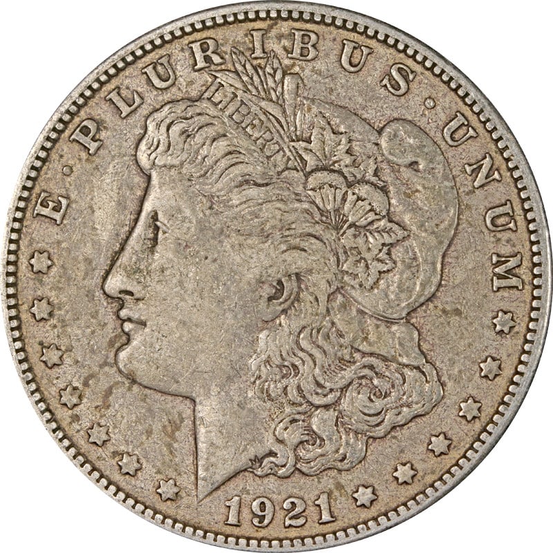 1921 San Francisco Silver Dollar VAM 1B4a Thornhead Variety: 1921 San Francisco Silver Dollar VAM 1B4a Thornhead Variety This 1921-S Morgan Silver Dollar features the VAM 1B4a, Thornhead variety. It is a circulated coin composed of 90% silver, minted in San Fra