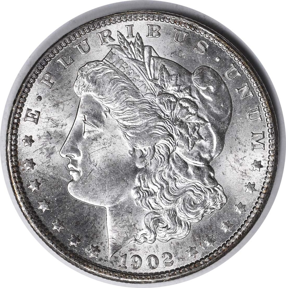 Uncertified 1902-O Morgan Dollar VAM 25 Silver Choice BU Plus Doubled Ear (1 of 2)