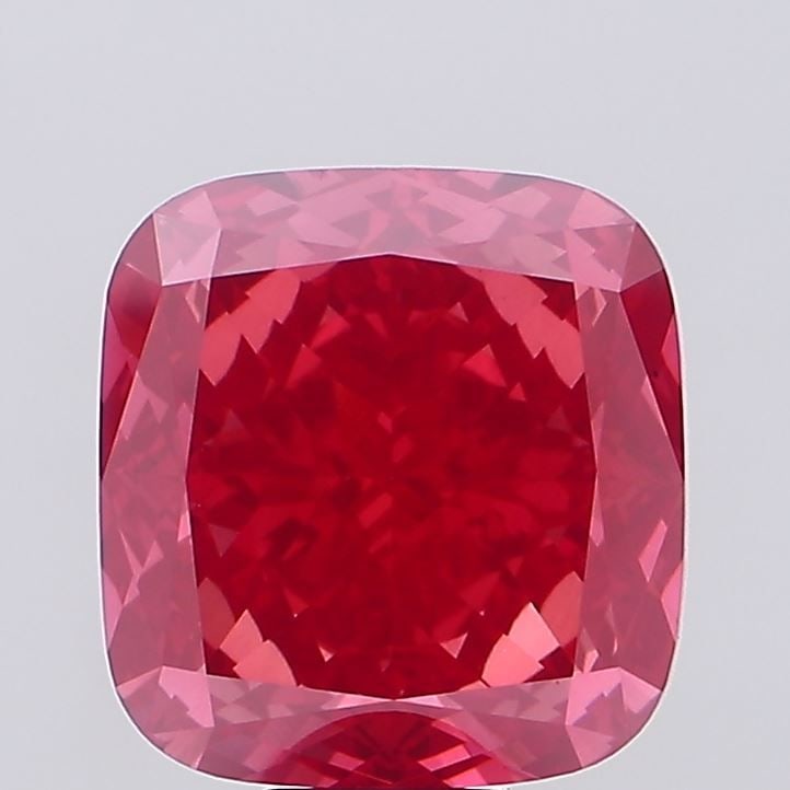 Loose Diamond - CUSHION MODIFIED 11.06ct Fancy Vivid Red VS2 (1 of 1)