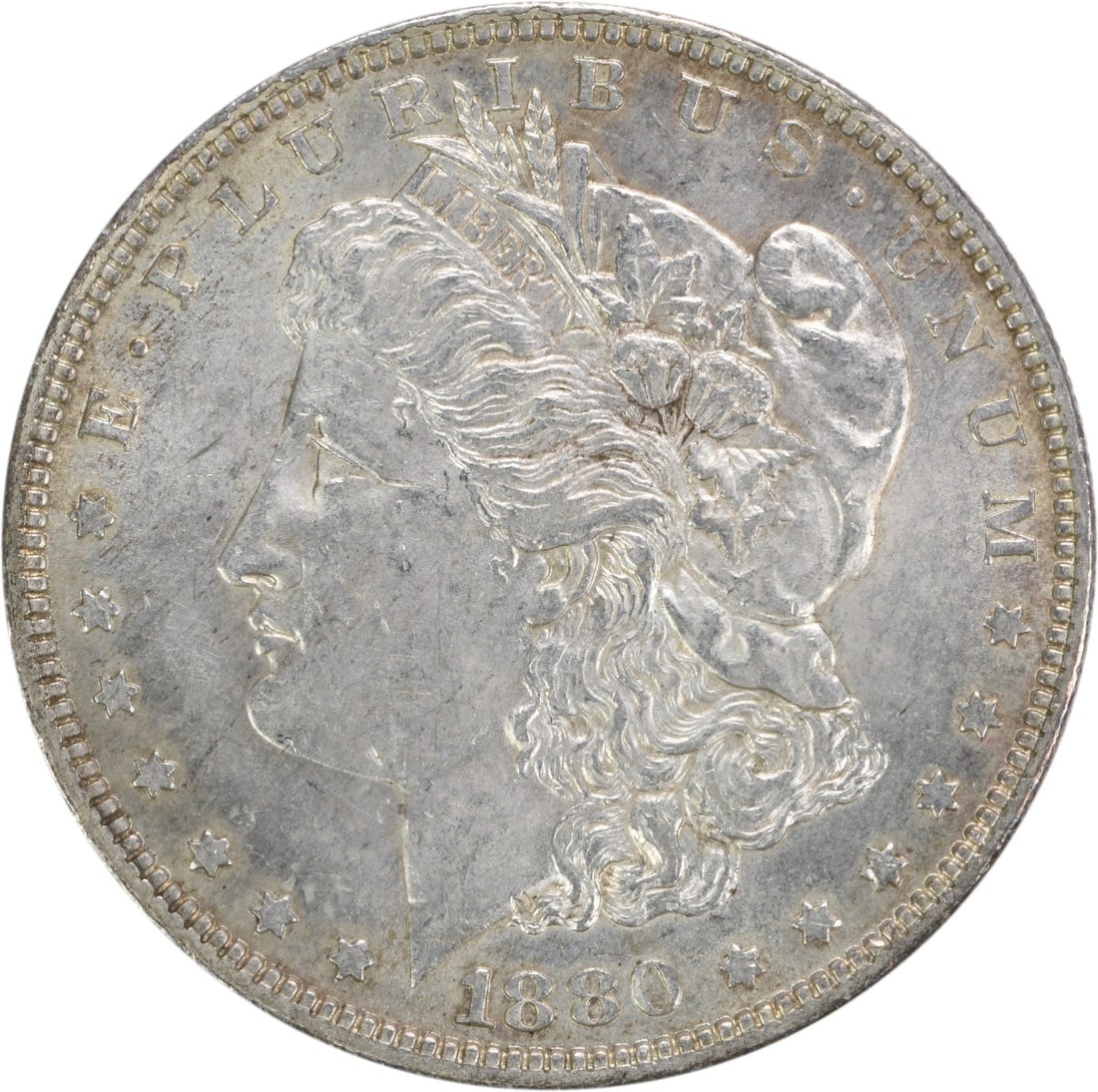 1880-O Morgan Silver Dollar AU Uncertified New Orleans Mint Coin (1 of 2)