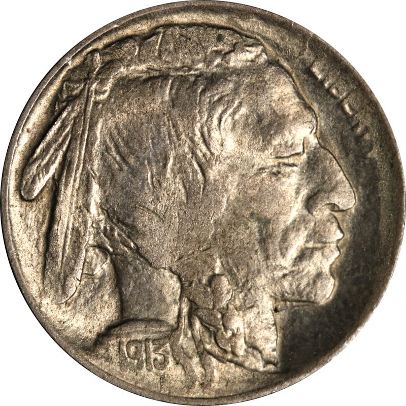 1913 Denver Mint Buffalo Nickel Type 1 United States Five Cent Coin: 1913 Denver Mint Buffalo Nickel Type 1 United States Five Cent Coin This is a 1913-D Type 1 Buffalo Nickel from the United States. The coin is circulated and composed of nickel. It is uncertified and 
