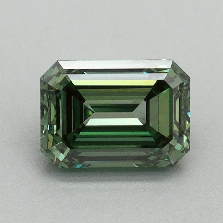Loose Diamond - EMERALD 1.09ct Fancy Vivid Green VS1 (1 of 1)