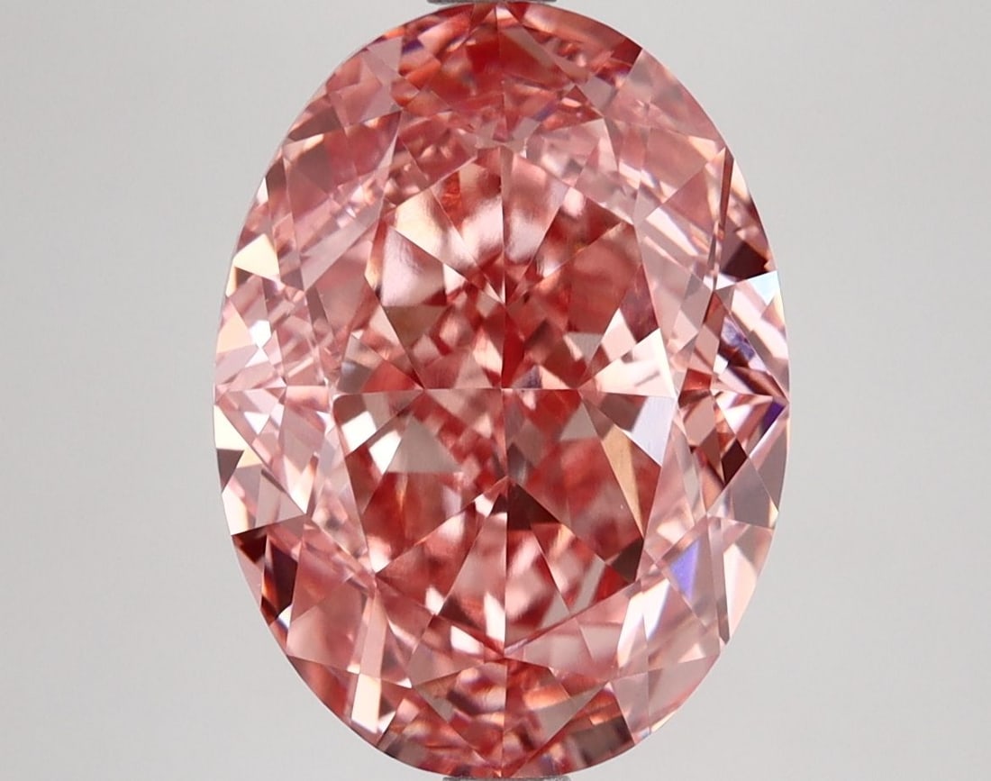 Loose Diamond - OVAL 6.02ct Fancy Vivid Pink VS1: Loose Diamond - OVAL 6.02ct Fancy Vivid Pink VS1 Source: This is a real non-mined Diamond that has been grown in a lab Shape: OVAL Carats: 6.02 Color: Fancy Vivid Pink Certification: IGI Video: