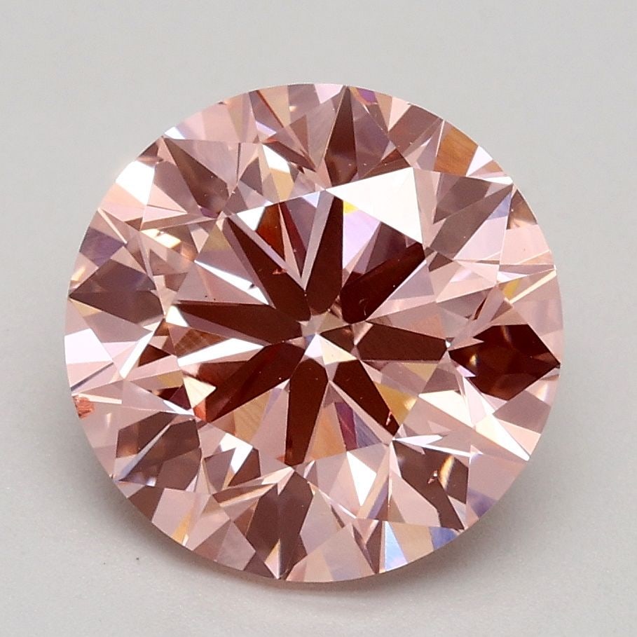 Loose Diamond - ROUND 2.5ct Fancy Intense Pink VS2: Loose Diamond - ROUND 2.5ct Fancy Intense Pink VS2 Source: This is a real non-mined Diamond that has been grown in a lab Shape: ROUND Carats: 2.5 Color: Fancy Intense Pink Certification: IGI Video: