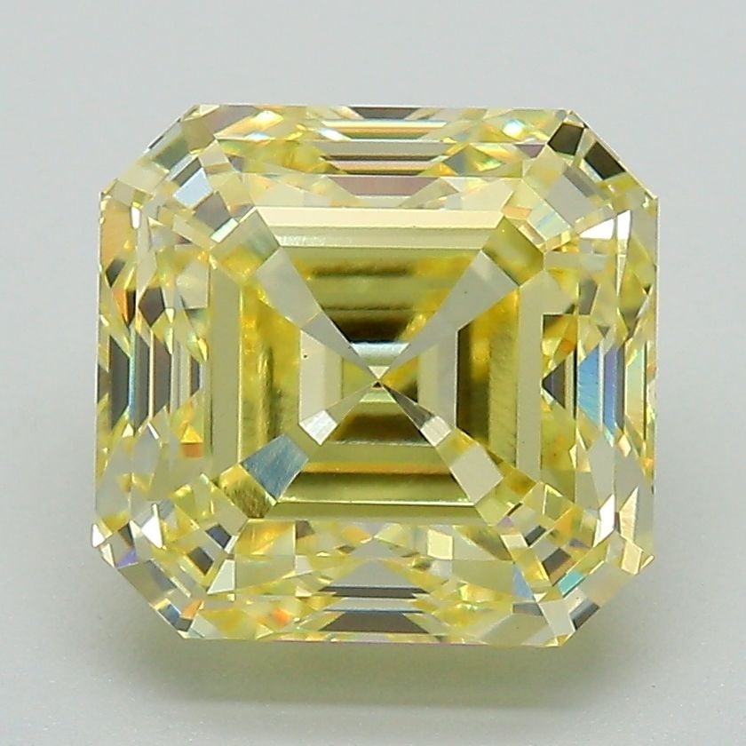 Loose Diamond - SQUARE EMERALD 4.27ct Fancy Intense Yellow VS1: Loose Diamond - SQUARE EMERALD 4.27ct Fancy Intense Yellow VS1 Source: This is a real non-mined Diamond that has been grown in a lab Shape: SQUARE EMERALD Carats: 4.27 Color: Fancy Intense Yellow Cert