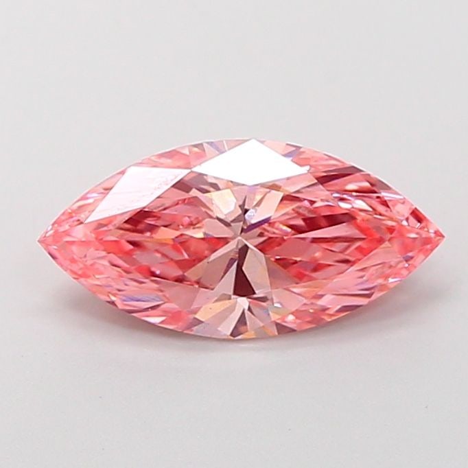 Loose Diamond - MARQUISE 1.7ct Fancy Vivid Pink VS1: Loose Diamond - MARQUISE 1.7ct Fancy Vivid Pink VS1 Source: This is a real non-mined Diamond that has been grown in a lab Shape: MARQUISE Carats: 1.7 Color: Fancy Vivid Pink Certification: IGI Video: