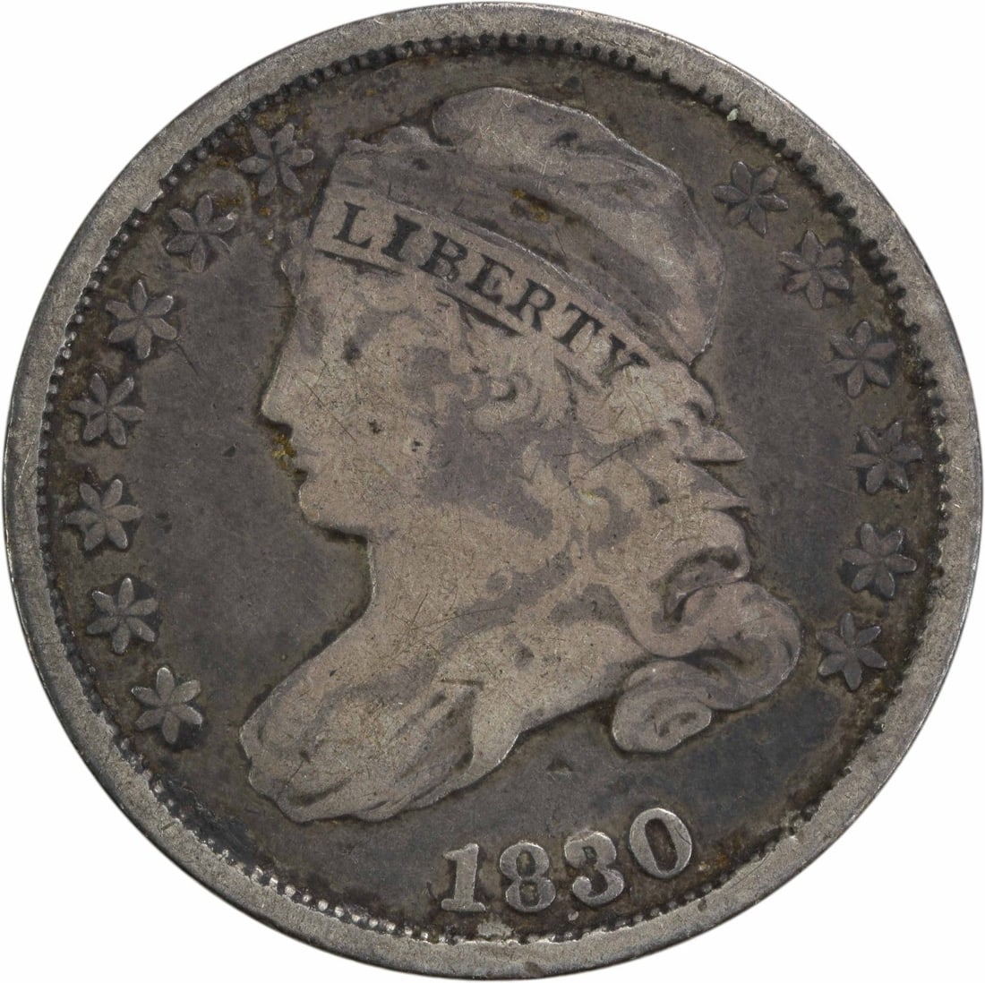 1830 Capped Bust Silver Dime 10C F Uncertified Philadelphia (1 of 2)