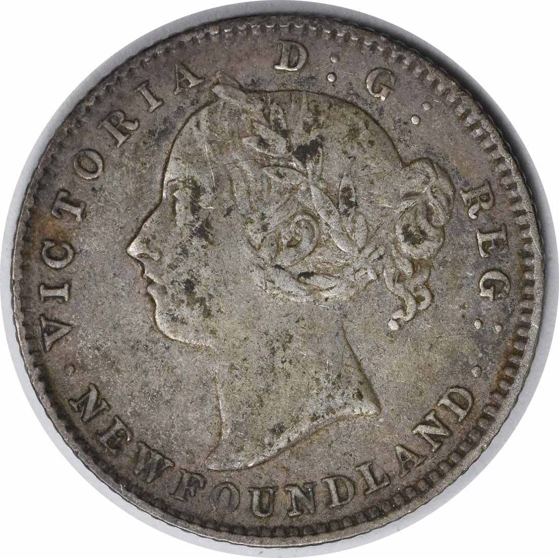 1888 Newfoundland 10 Cents KM3 VF Uncertified Coin (1 of 2)