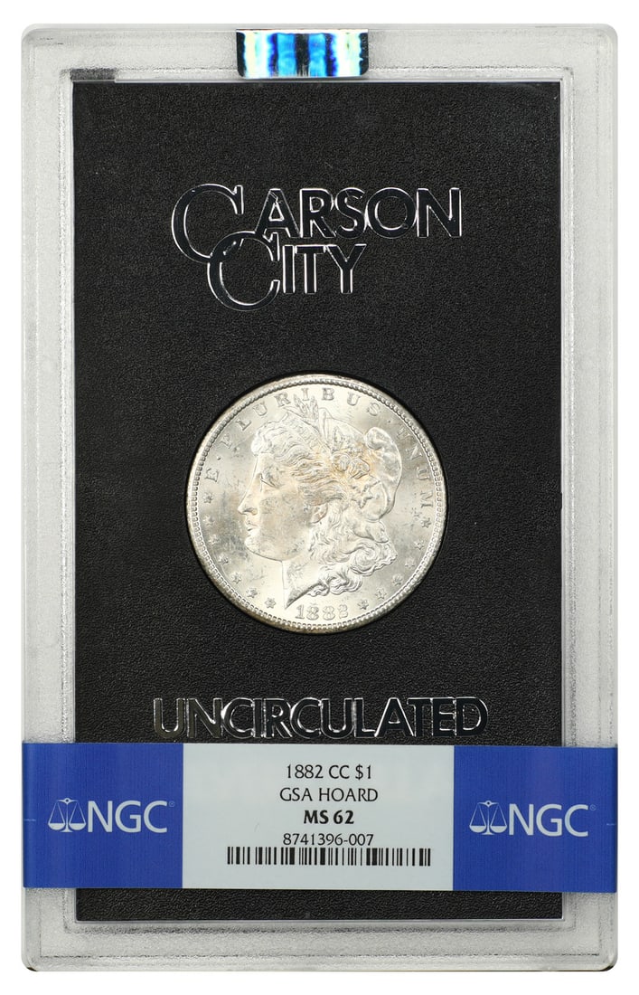 1882 Carson City Morgan Silver Dollar NGC MS62 GSA Holder (1 of 4)