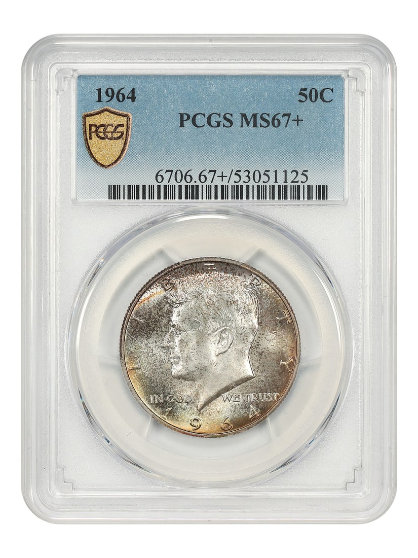 PCGS MS67 Plus 1964 Kennedy Half Dollar Uncirculated 50C Philadelphia (1 of 4)
