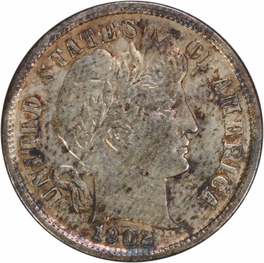 1902-S Barber Silver Dime 10C EF Uncertified San Francisco Mint: 1902-S Barber Silver Dime 10C EF Uncertified San Francisco Mint This 1902-S Barber Silver Dime is a classic piece from the early 20th century, featuring the distinguished design by Charles E. Barber. 