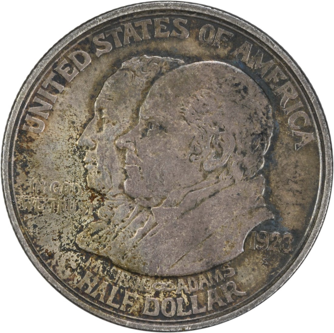 1923-S Monroe Commemorative Silver Half Dollar AU Uncertified (1 of 2)