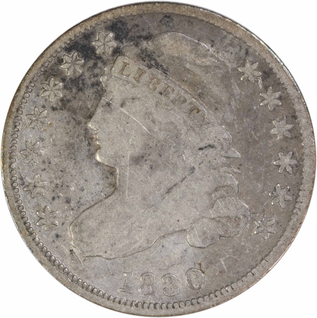 1830 Capped Bust Dime VG Grade Uncertified Philadelphia Issue (1 of 2)