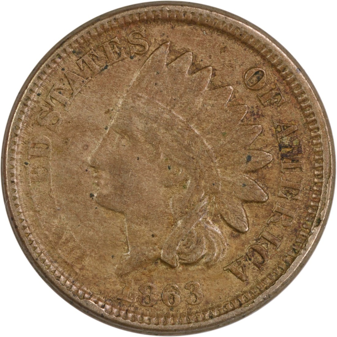 1863 Indian Head Cent EF Uncertified Philadelphia Mint: 1863 Indian Head Cent EF Uncertified Philadelphia Mint This 1863 Indian Cent, graded as EF (Extremely Fine), is a notable piece of American numismatic history. Minted in Philadelphia, this small cent 