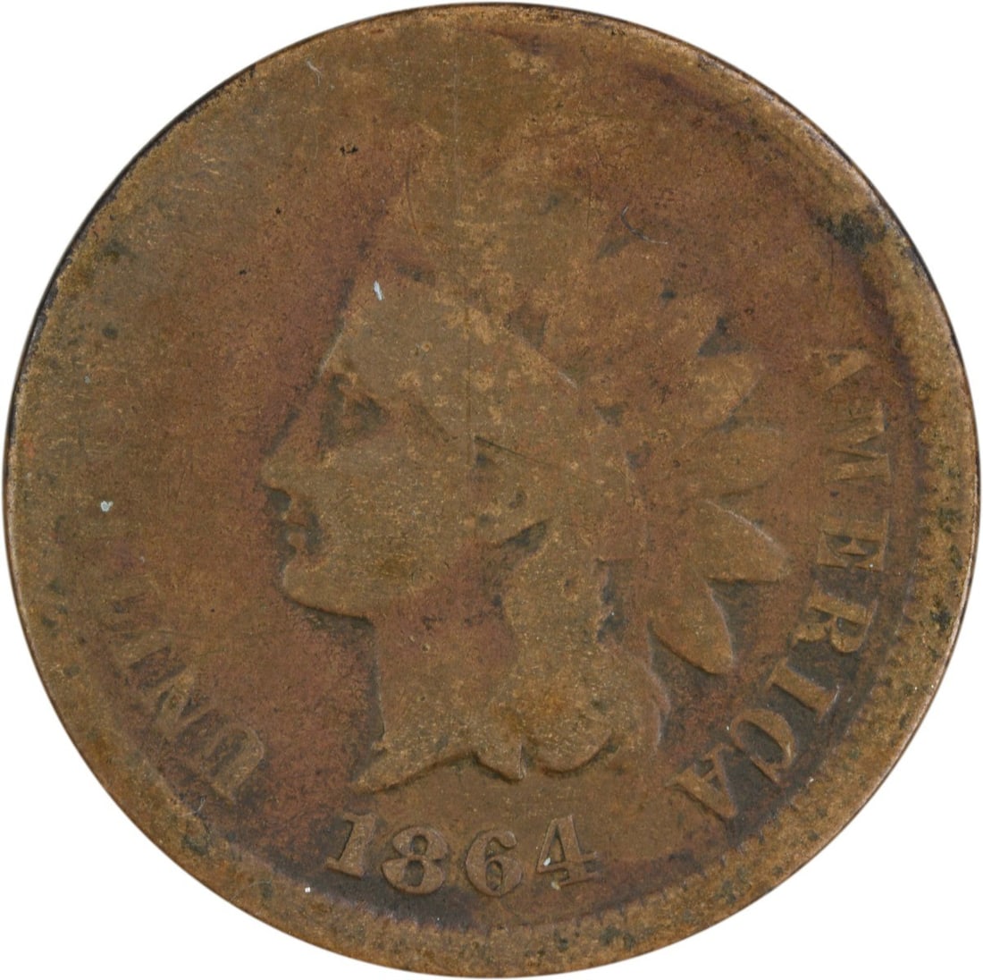 1864 Indian Head Cent Philadelphia Uncertified G Grade Coin: 1864 Indian Head Cent Philadelphia Uncertified G Grade Coin This 1864 Indian Cent is a classic piece of American numismatic history. Struck in Philadelphia, this small cent features a composition of 9