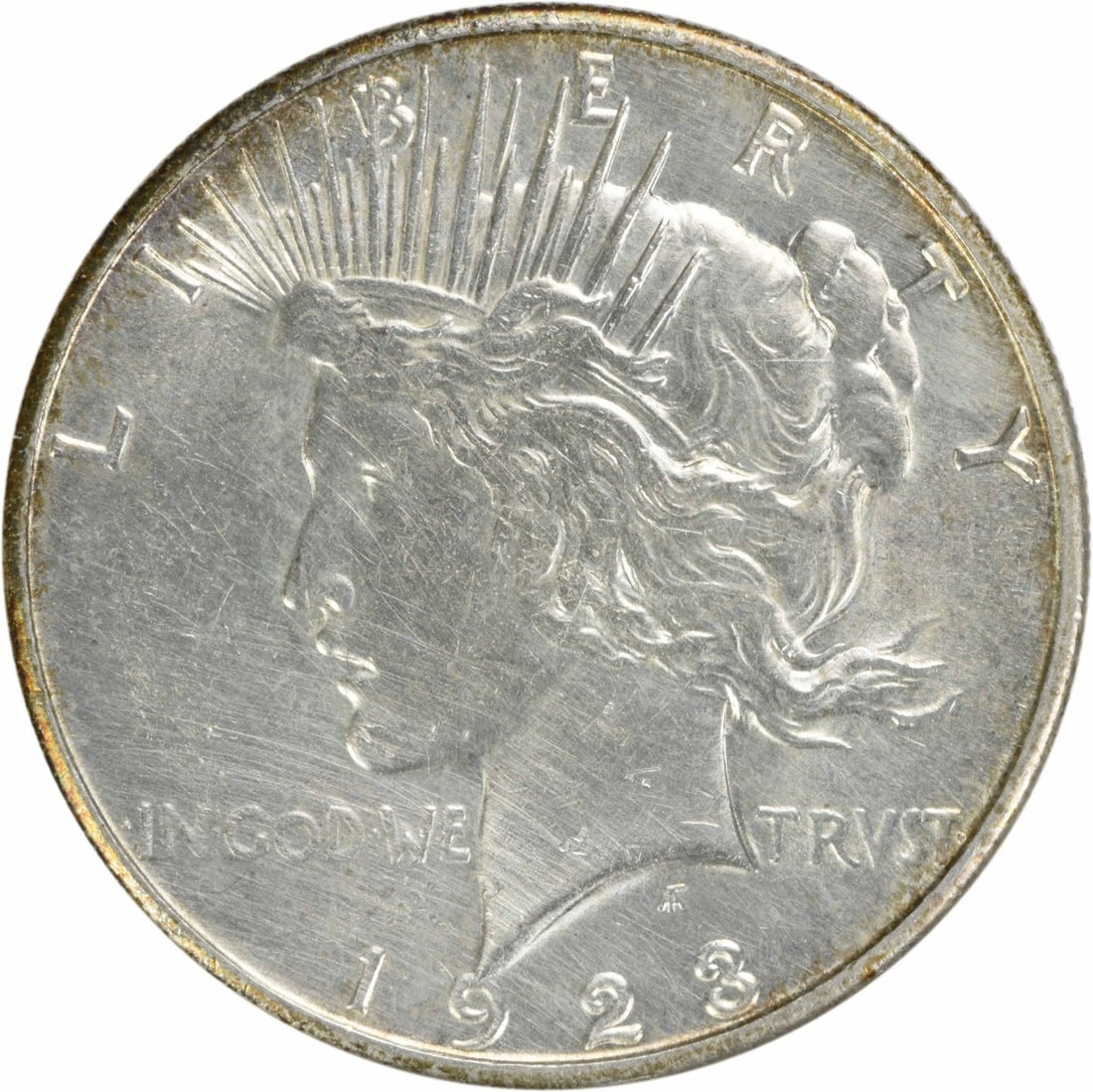 1923-S Peace Silver Dollar AU Uncertified 90% Silver Coin (1 of 2)