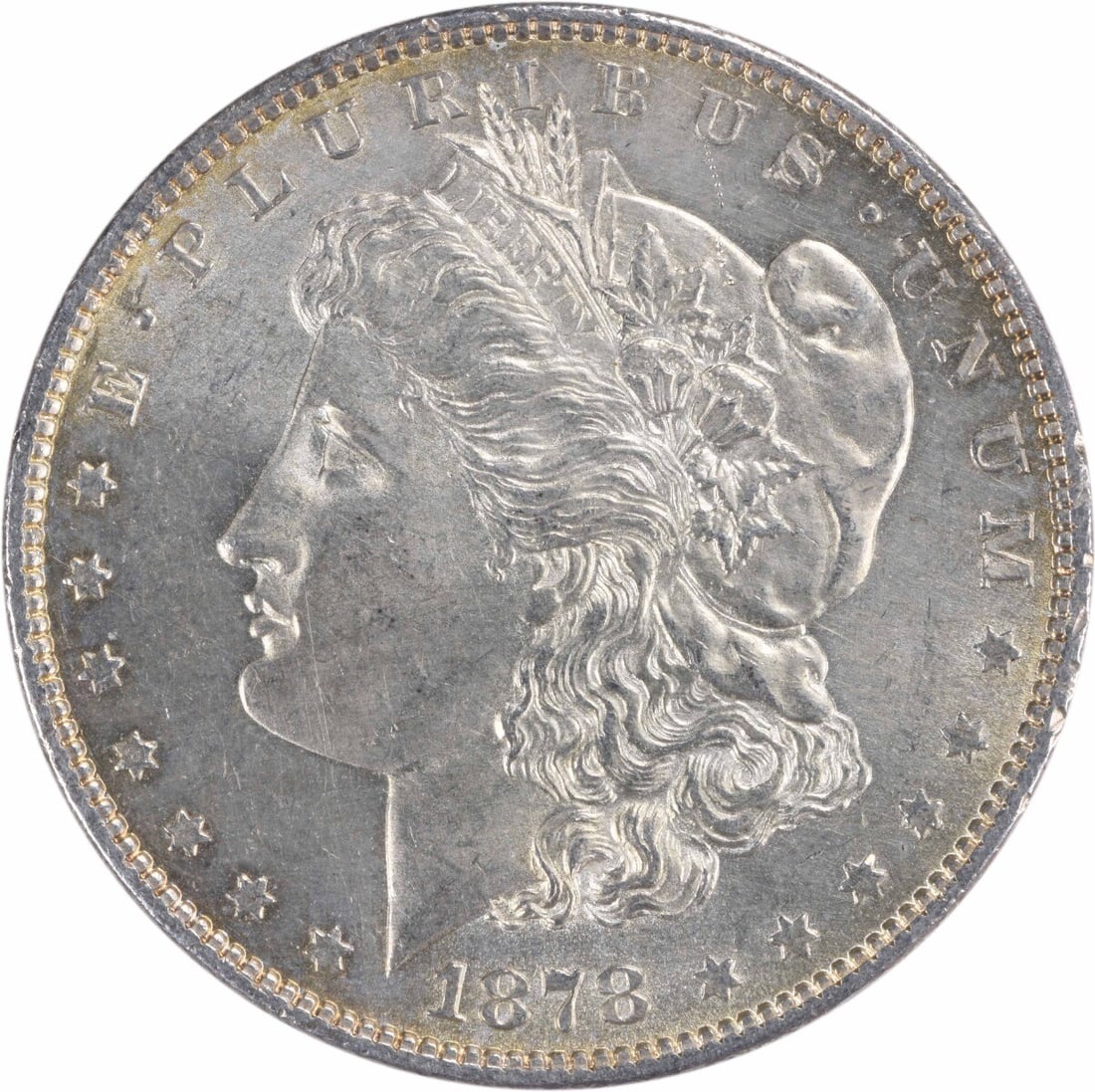 1878 Morgan Dollar Silver Coin 7 Tailfeathers Reverse 1879 Choice BU Uncertified (1 of 2)