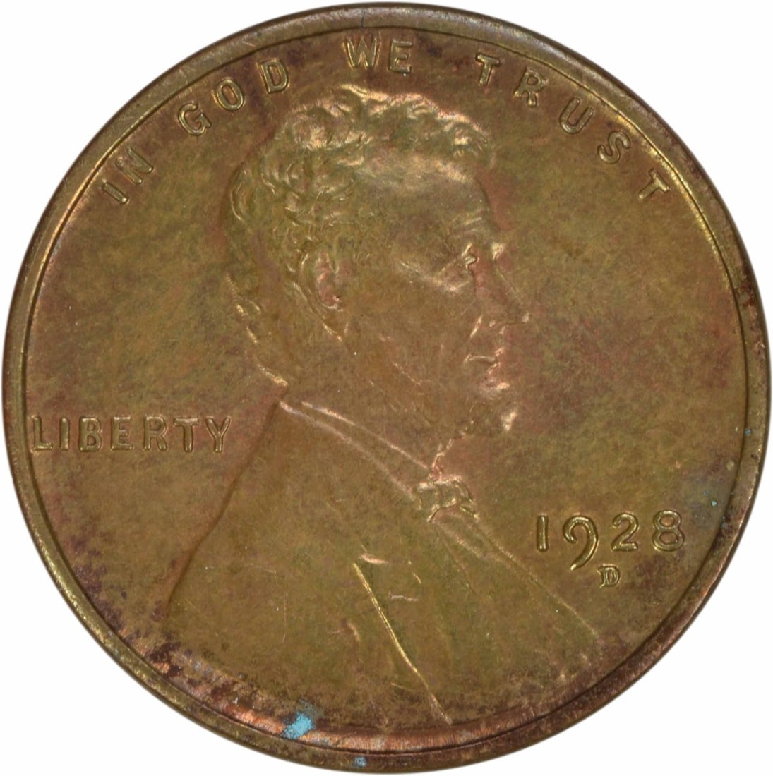 1928-D Lincoln Wheat Cent Choice BU Uncertified Coin (1 of 2)