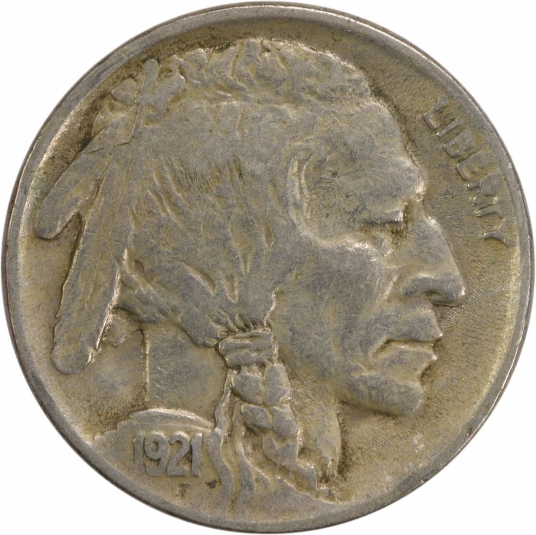 1921-P Buffalo Nickel EF Uncertified James Earle Fraser Design (1 of 2)