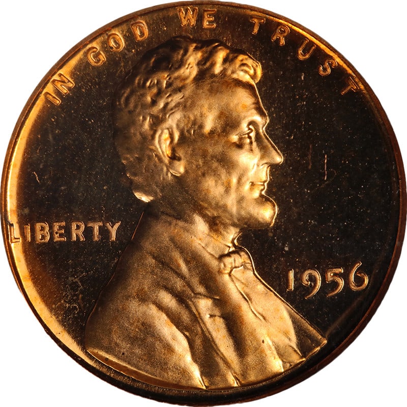 NGC Certified 1956 Lincoln Proof Cent PF67 Cameo Copper Red Gem: NGC Certified 1956 Lincoln Proof Cent PF67 Cameo Copper Red Gem This original 1956 Lincoln Cent Proof features superb eye appeal with exceptional luster, strong strike, and excellent color and surface