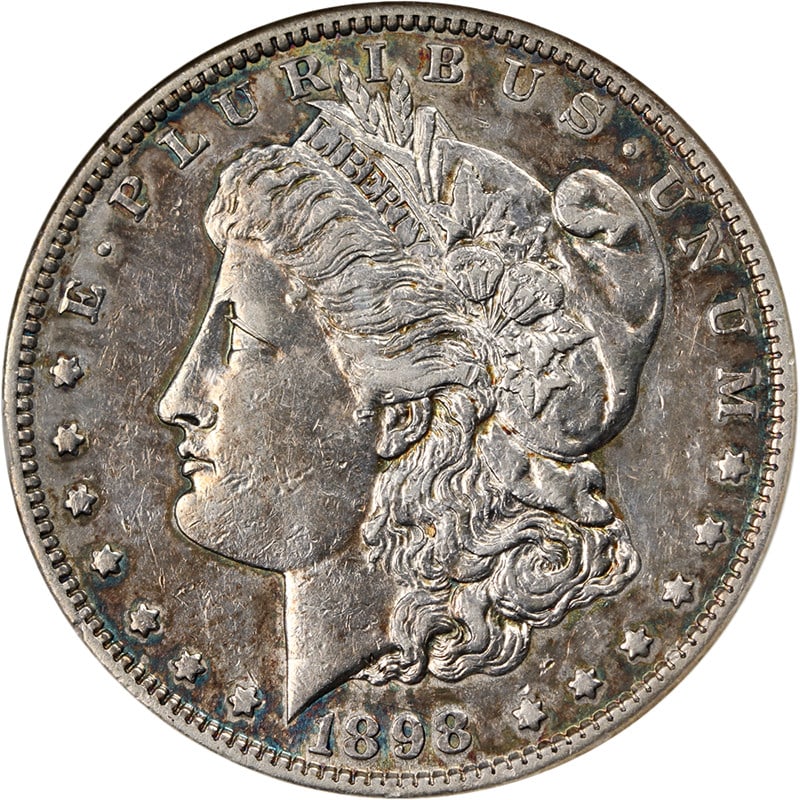 ANACS AU Details 1898-S Morgan Silver Dollar San Francisco Mint: ANACS AU Details 1898-S Morgan Silver Dollar San Francisco Mint This 1898-S Morgan Silver Dollar is certified by ANACS with an AU Details grade. It features decent eye appeal and a nice strike. The co