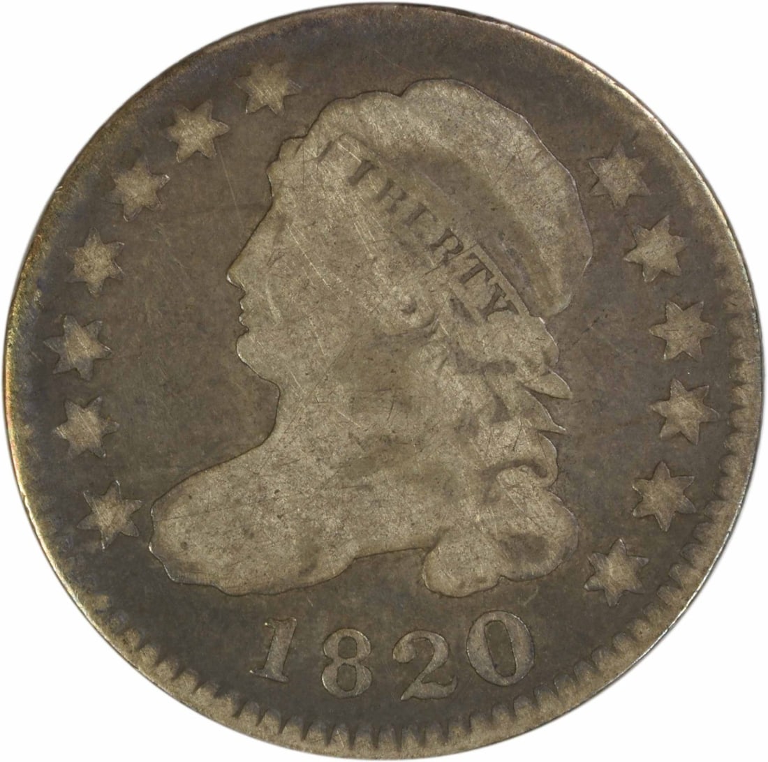 1820 Capped Bust Dime Small 0 Variety VG Grade Uncertified (1 of 2)