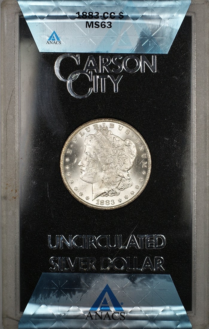1883 Carson City Morgan Dollar ANACS MS-63 GSA Boxed with COA (1 of 3)