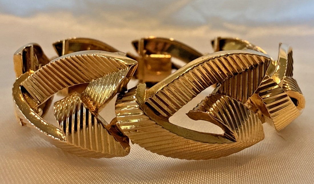 French Retro 18k Rose Gold Chain Bracelet with French Hallmarks (1 of 7)