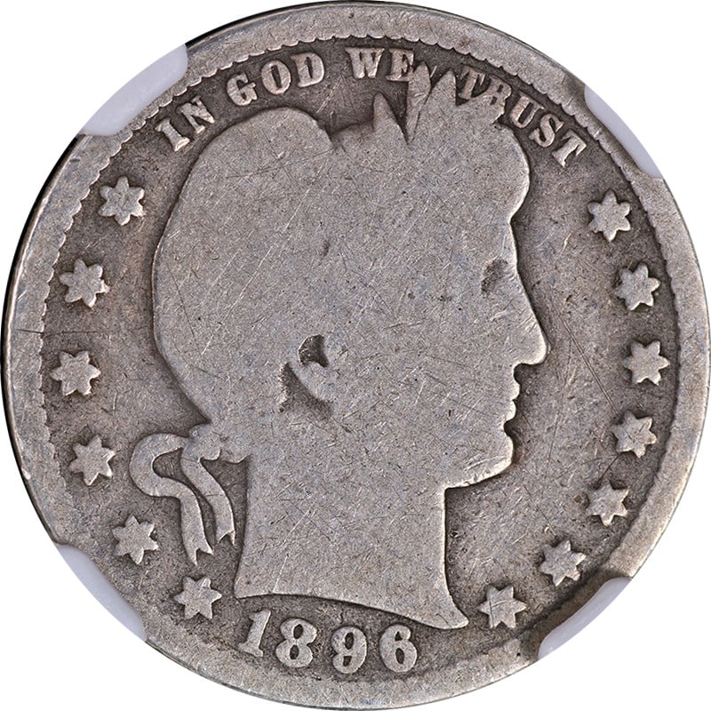 NGC Certified 1896-O Barber Quarter Silver Coin G4 New Orleans Mint (1 of 4)