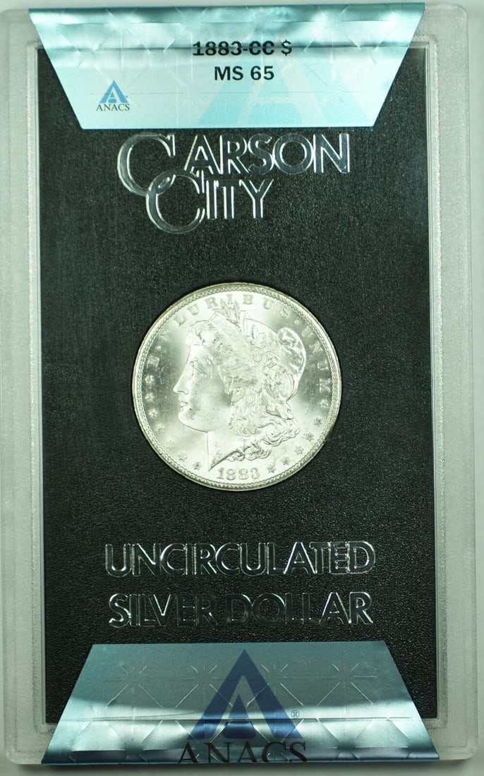 ANACS MS 65 Carson City 1883-CC Morgan Silver Dollar in GSA Holder (1 of 2)