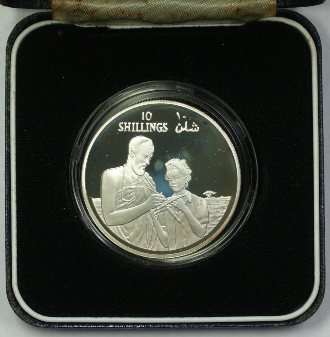 Somalia 1979 Silver 10 Shillings Commemorative Man and Woman Coin KM 32a OGP (1 of 3)