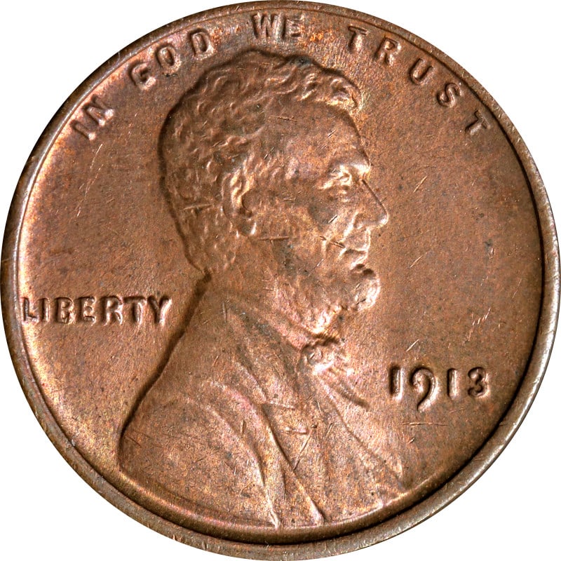 1913 Philadelphia Mint Copper Lincoln Penny United States Circulated: 1913 Philadelphia Mint Copper Lincoln Penny United States Circulated This is a 1913-P Lincoln Cent from the United States. The coin is composed of copper and was minted in Philadelphia. It is a circul