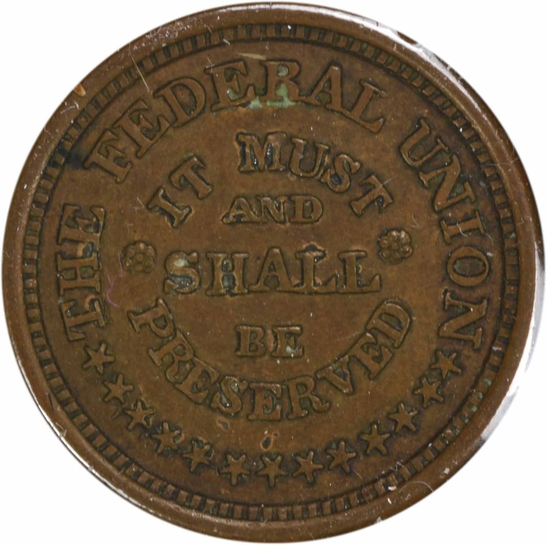 Civil War Patriotic Liberty Token Federal Union 221/324 Circulated Example (1 of 2)