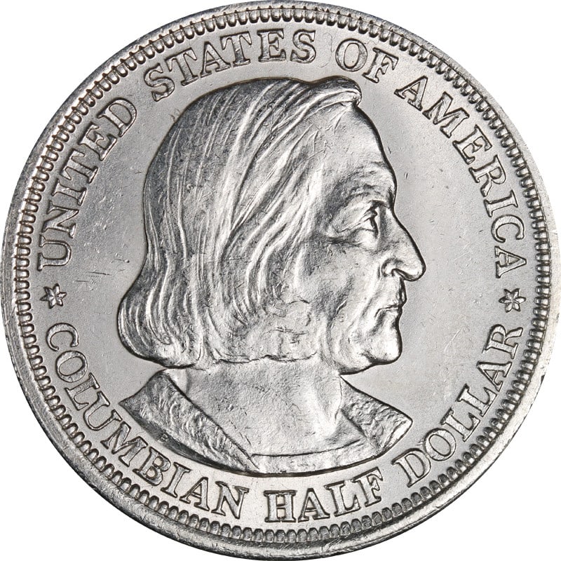 1893 United States Columbian Exposition Silver Half Dollar Coin (1 of 2)