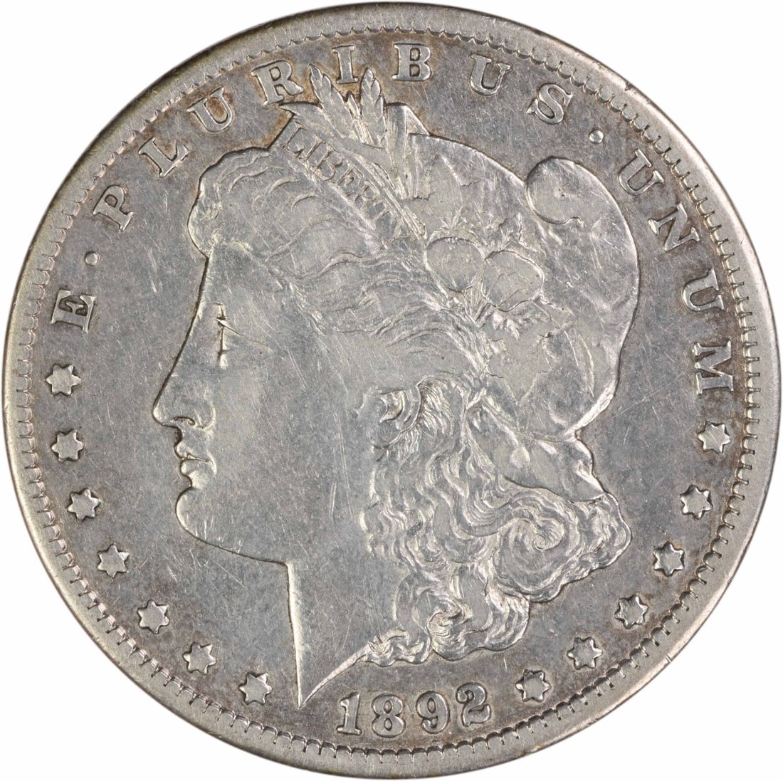 1892 Carson City Morgan Dollar VF Grade Uncertified 90 Percent Silver Coin (1 of 2)