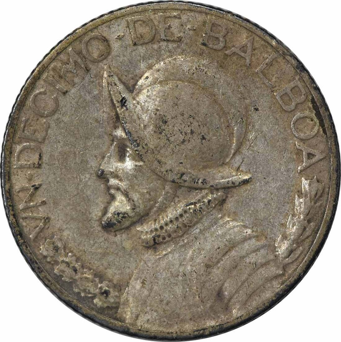 1934 Panama 1/10 Balboa Coin Extra Fine Uncertified KM10.1 (1 of 2)