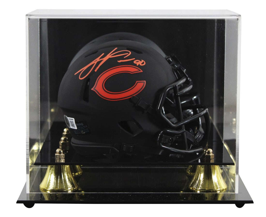 Julius Peppers Signed Bears Eclipse Speed Mini Helmet with BAS Authentication: Julius Peppers Signed Bears Eclipse Speed Mini Helmet with BAS Authentication This Chicago Bears Eclipse Speed Mini Helmet has been personally signed by legendary player Julius Peppers. The helmet is 