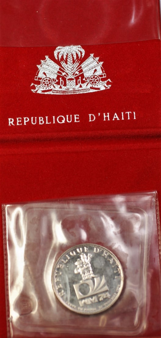 1973 Haiti 25 Gourdes Silver Gem Proof in Original Government Packaging (1 of 3)