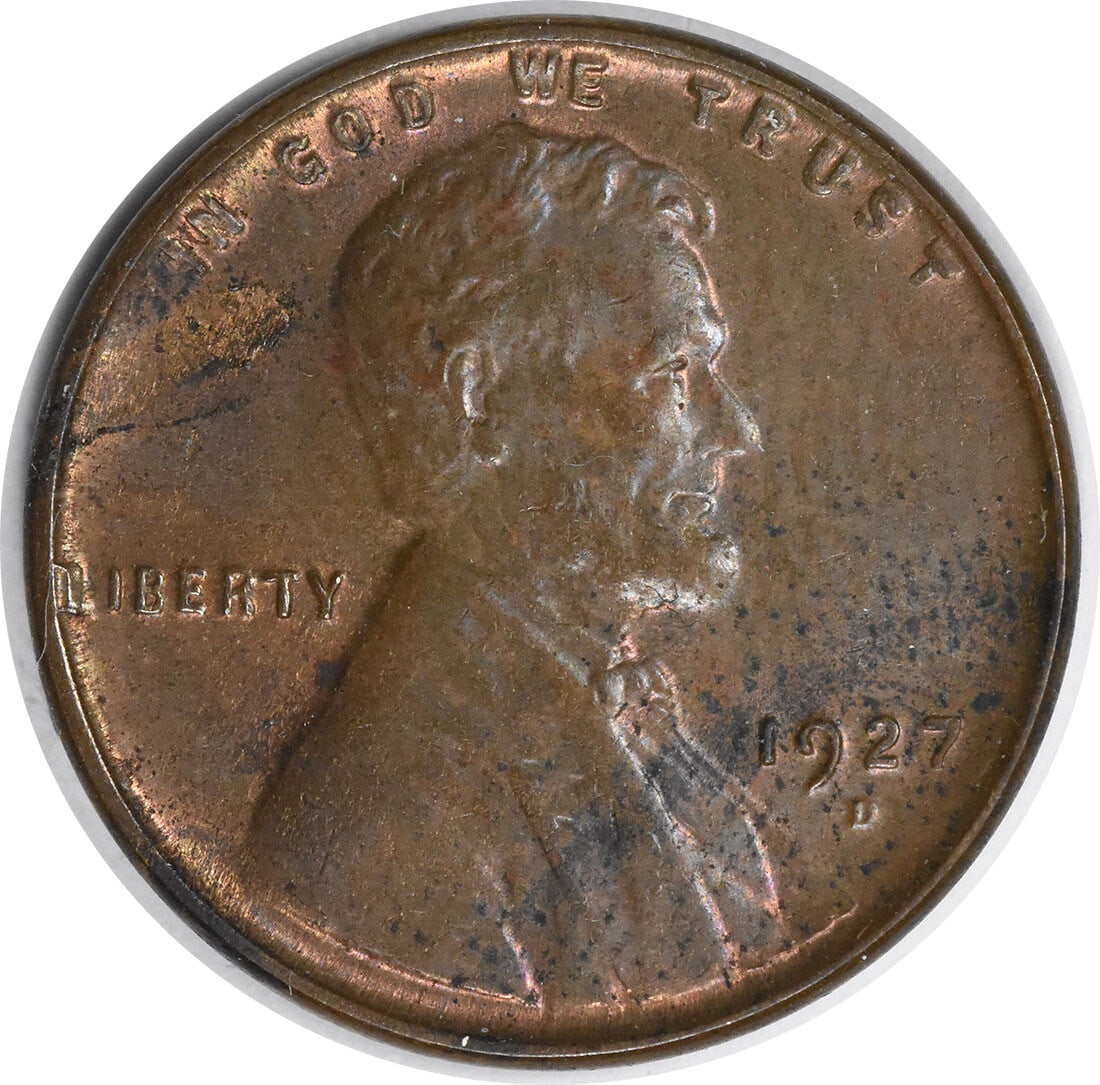 Choice BU 1927-D Lincoln Wheat Copper Cent Uncirculated Uncertified: Choice BU 1927-D Lincoln Wheat Copper Cent Uncirculated Uncertified This 1927-D Lincoln Wheat Cent is an uncirculated, pre-owned coin featuring a Choice Brilliant Uncirculated grade. Minted in Denver,