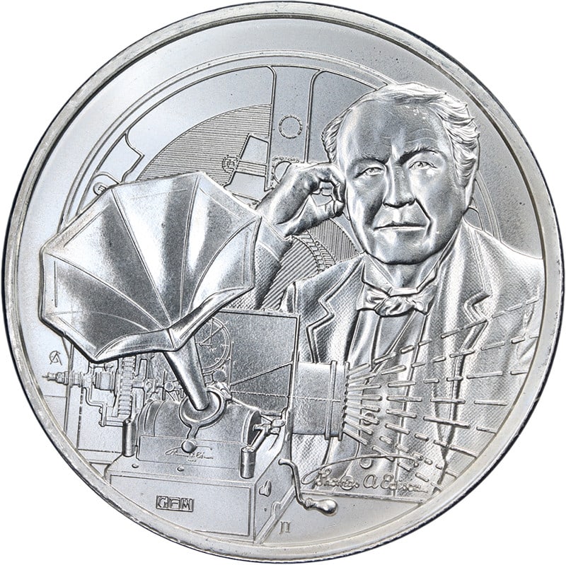 2023 Niue Thomas Edison $2 One Ounce Silver Coin Uncirculated (1 of 2)