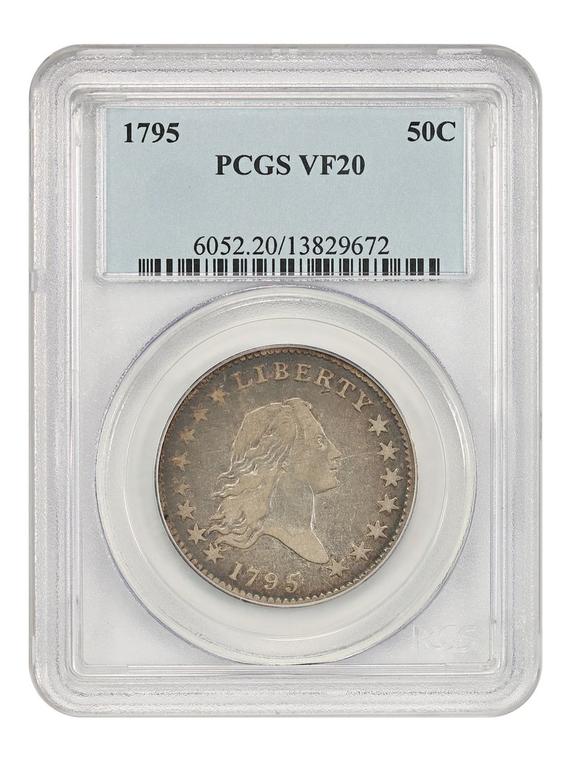 1795 Flowing Hair Half Dollar PCGS VF20 Philadelphia 50C Type Coin (1 of 4)