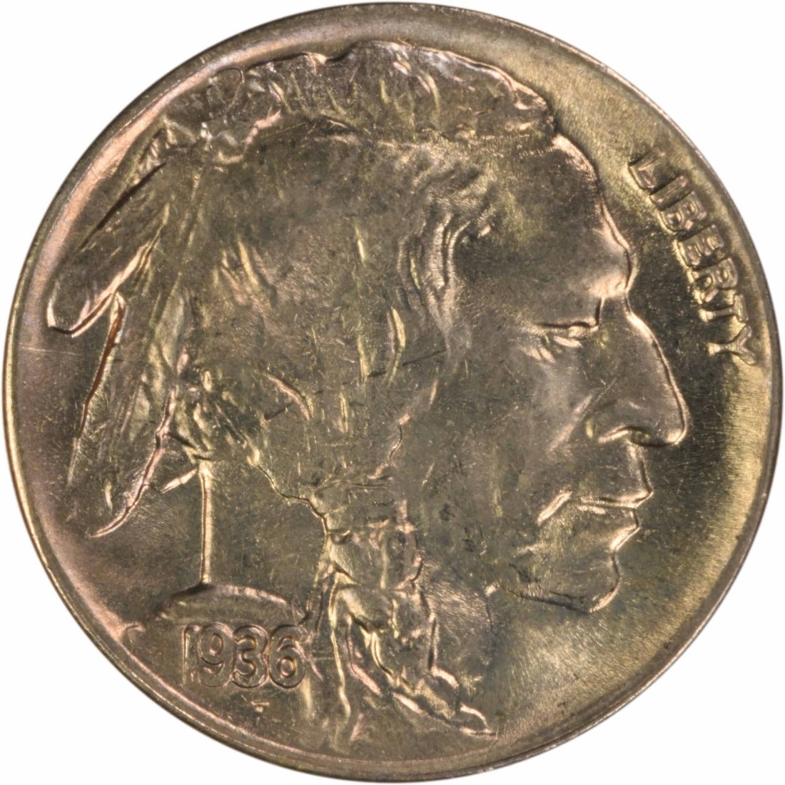 Choice BU Plus 1936 D Buffalo Nickel Uncirculated Uncertified (1 of 2)