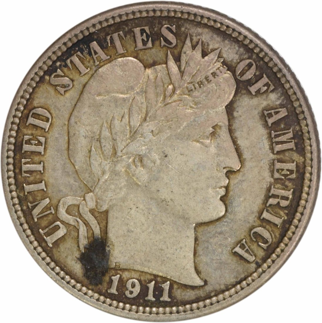1911 Barber Silver Dime 10C AU Uncertified Philadelphia Mint: 1911 Barber Silver Dime 10C AU Uncertified Philadelphia Mint This 1911 Barber Silver Dime is a beautiful example of early 20th-century U.S. currency. Struck in Philadelphia, it features the iconic des