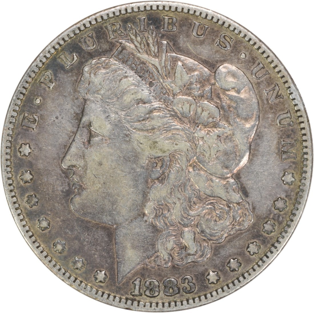 1883-S Morgan Dollar VF Uncertified 90% Silver Coin: 1883-S Morgan Dollar VF Uncertified 90% Silver Coin This 1883-S Morgan Dollar is a remarkable piece from the San Francisco Mint, showcasing the artistry of designer George T. Morgan. With a compositio